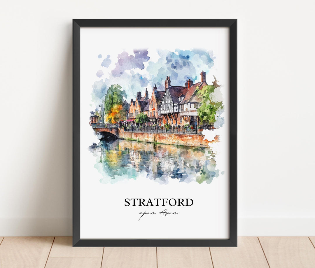 Stratford-upon-Avon, England – Watercolor Art Print
