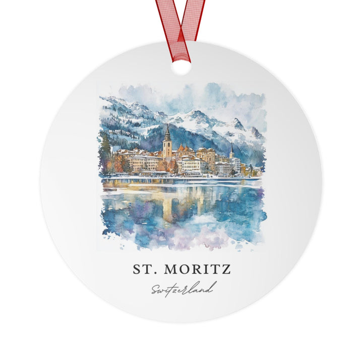 St Moritz Ornament: St Moritz Unique Souvenir, Switzerland Xmas Decor, and Authentic Engadin Valley Gift