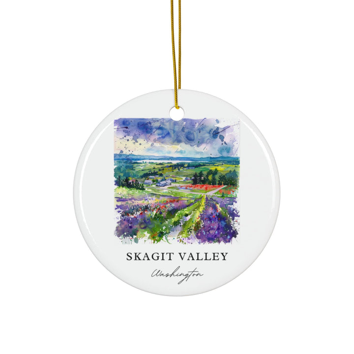 Skagit Valley Ornament: Unique Skagit Valley Souvenir, Anacortes Xmas Decor, and Authentic Skagit Valley Washington Christmas Gift