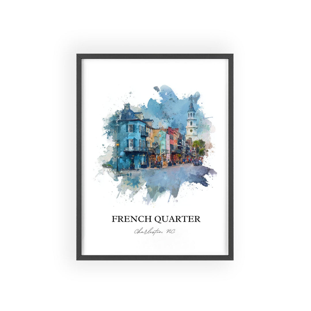 Charleston, South Carolina, USA – Watercolor Art Print