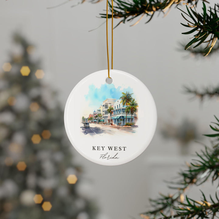Key West FL Ornament: Unique Florida Keys Souvenir, Florida Xmas Decor, and Authentic Key West Florida Gift