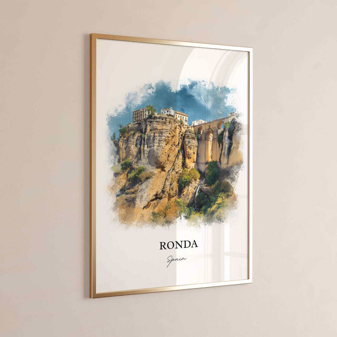 Ronda, Spain – Watercolor Art Print