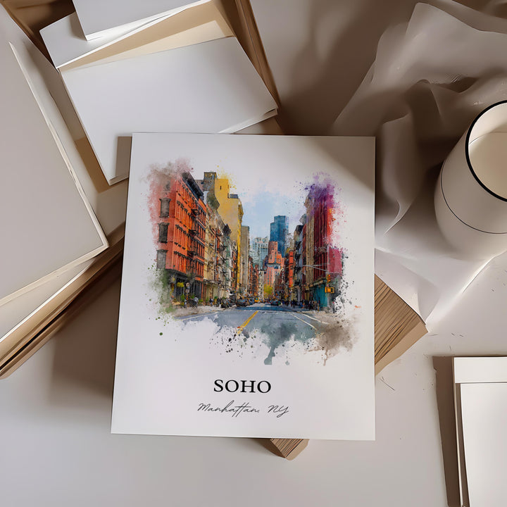Soho, New York – Watercolor Art Print