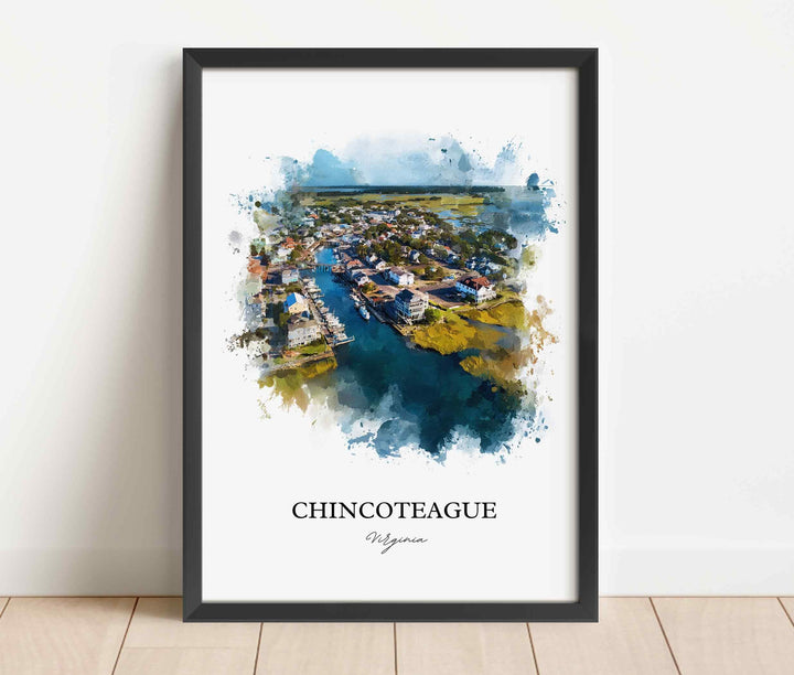 Chincoteague, Virginia – Watercolor Art Print