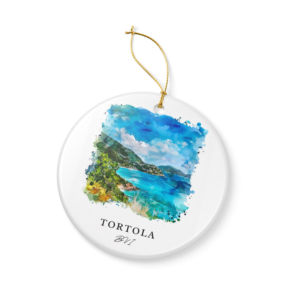 Tortola, BVI Ornament: Unique Tortola BVI Souvenir, Tortola Xmas Decor, and Authentic British Virgin Islands Gift