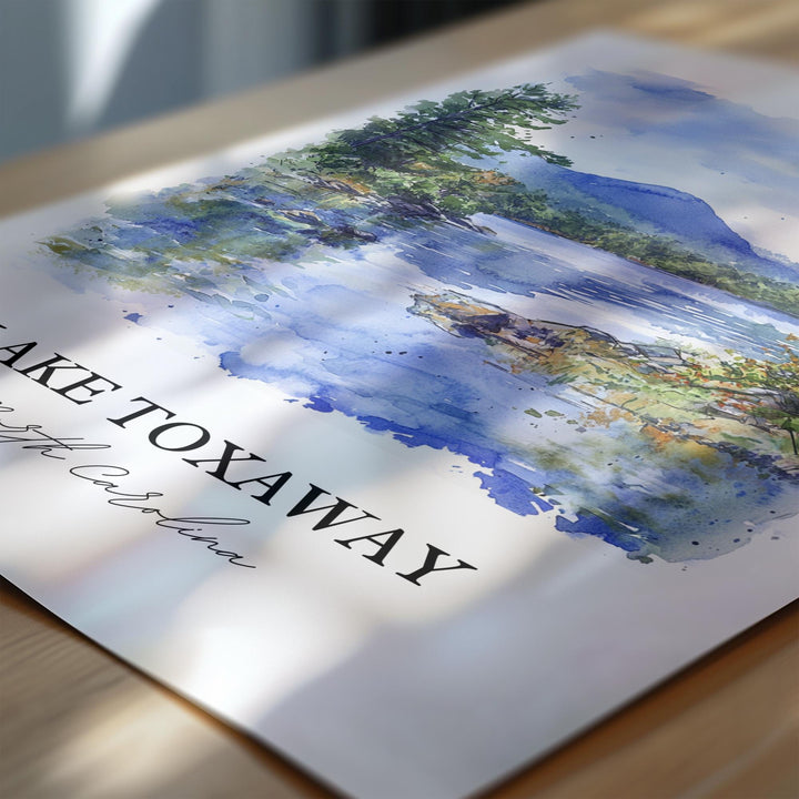 Smith Mountain Lake Art, Roanoke Region Print, Virginia Artwork, Smith Mountain Lake Gift, Travel Print, Travel Poster, Housewarming Gift