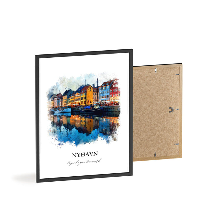 Nyhavn, Denmark – Watercolor Art Print