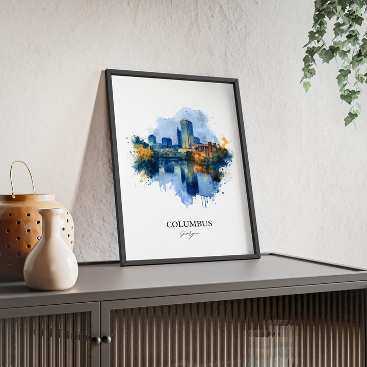 Columbus, Georgia – Watercolor Art Print