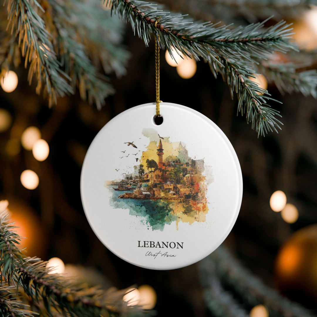 Lebanon Ornament: Unique Lebanon Souvenir, Lebanon Xmas Decor, and Authentic Lebanon Gift