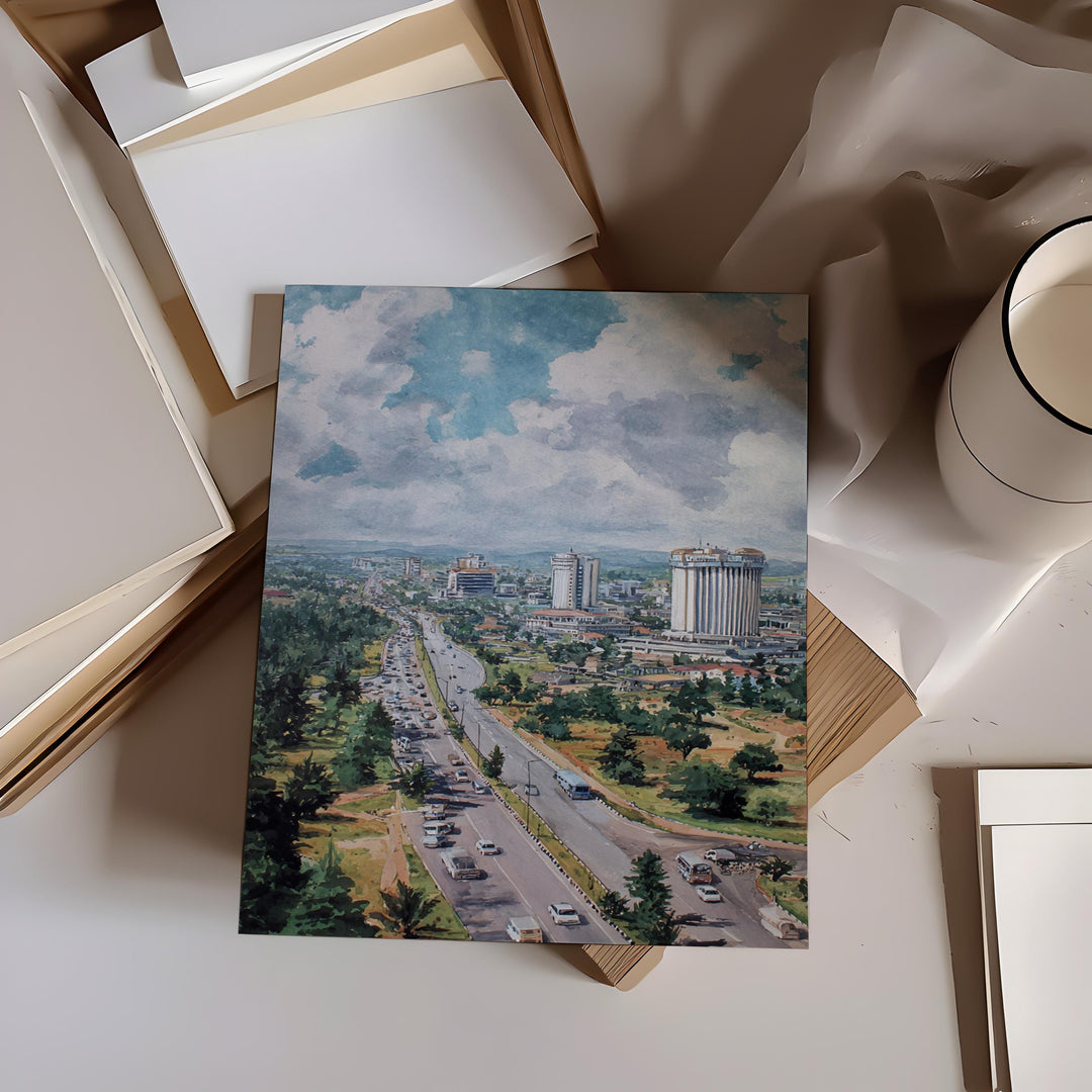 Abuja, Nigeria – Watercolor Art Print