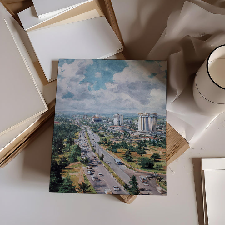 Abuja, Nigeria – Watercolor Art Print