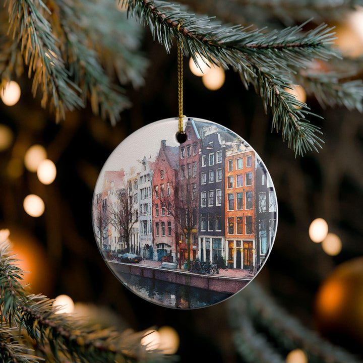 Amsterdam Ornament: Unique Amsterdam Souvenir, Amsterdam Xmas Decor, and Authentic Amsterdam Netherlands Gift