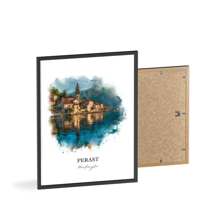 Perast, Montenegro – Watercolor Art Print
