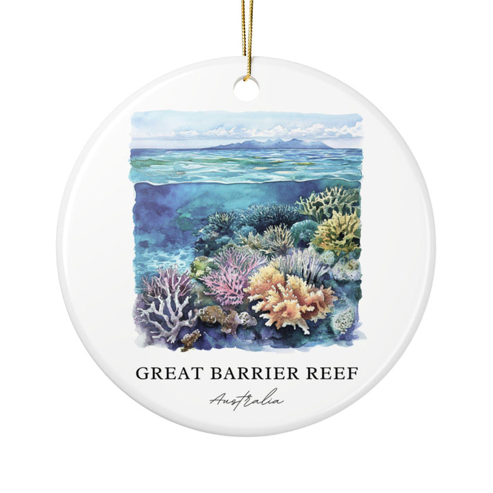 Great Barrier Reef Ornament: Unique Barrier Reef Souvenir, Australia Xmas Decor, and Authentic Great Barrier Reef Gift