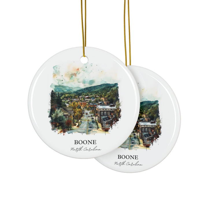 Boone NC Ornament: Unique Boone North Carolina Souvenir, Boone NC Xmas Decor, and Authentic Boone NC Gift