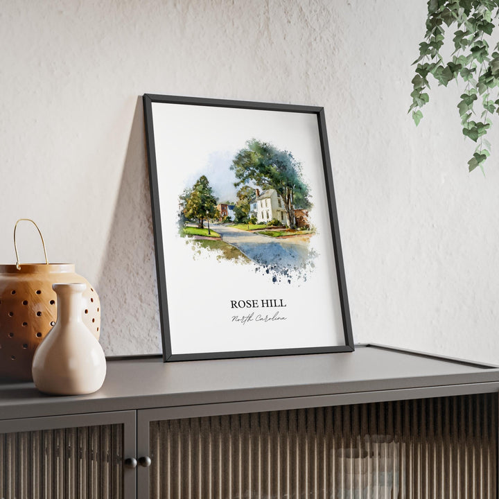 Rose Hill, North Carolina – Watercolor Art Print