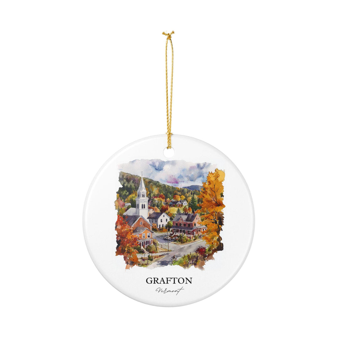Grafton Vermont Ornament: Unique Grafton Souvenir, Grafton VT Xmas Decor, and Authentic Grafton Vermont Gift