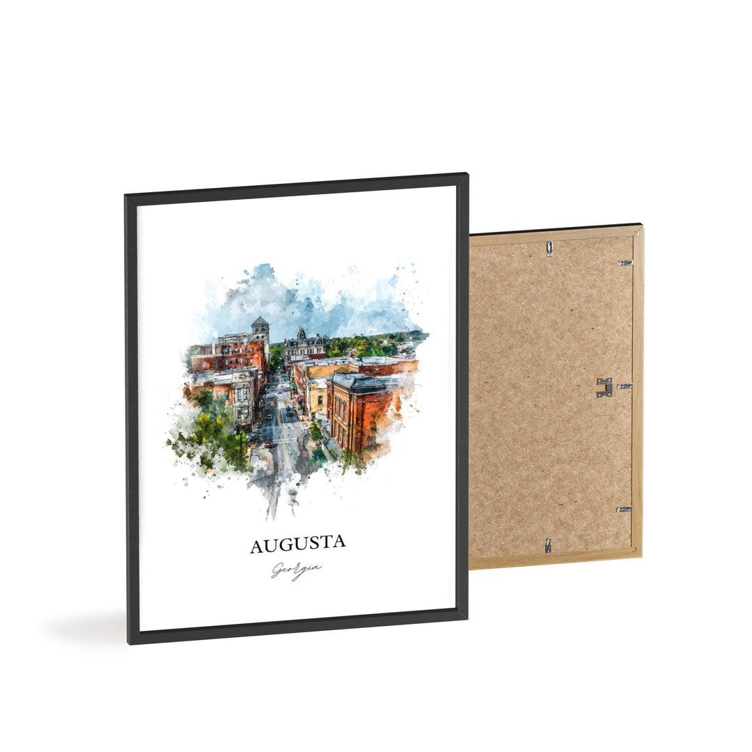 Augusta, Georgia – Watercolor Art Print