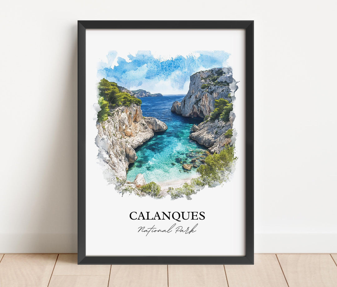 Calanques National Park Wall Art, Marseille Print, Calanques Artwork, Calanques Park Gift, Travel Print, Travel Poster, Housewarming Gift