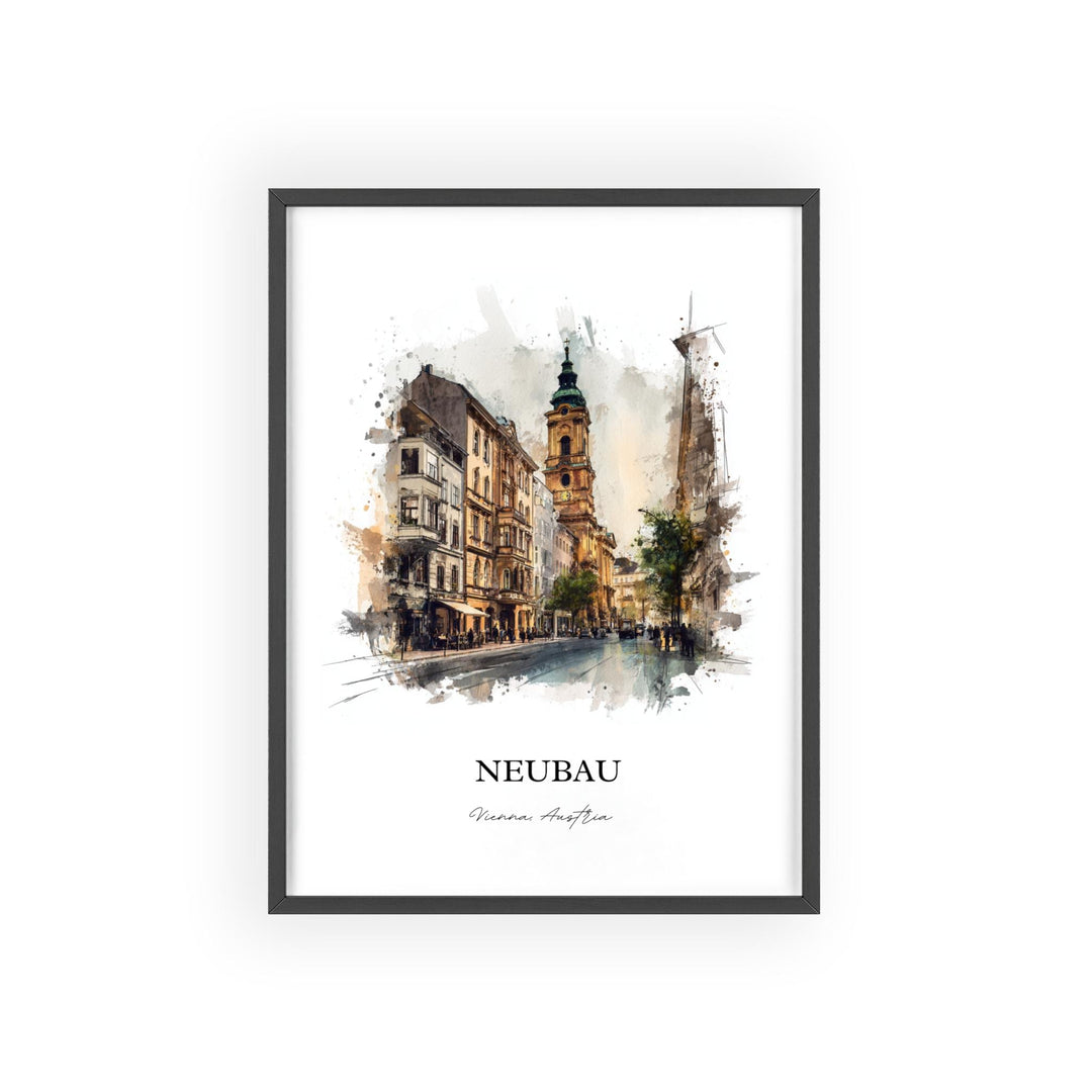 Vienna, Austria – Watercolor Art Print