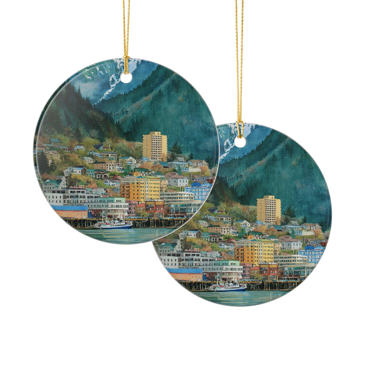 Juneau Alaska Ornament: Unique Juneau Souvenir, Juneau Alaska Xmas Decor, and Authentic Juneau AK Gift