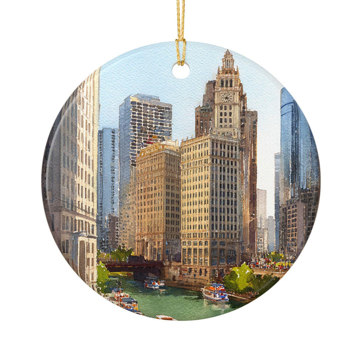Chicago IL Ornament: Unique Chicago Souvenir, Chicago IL Xmas Decor, and Authentic Chicago Illinois Gift