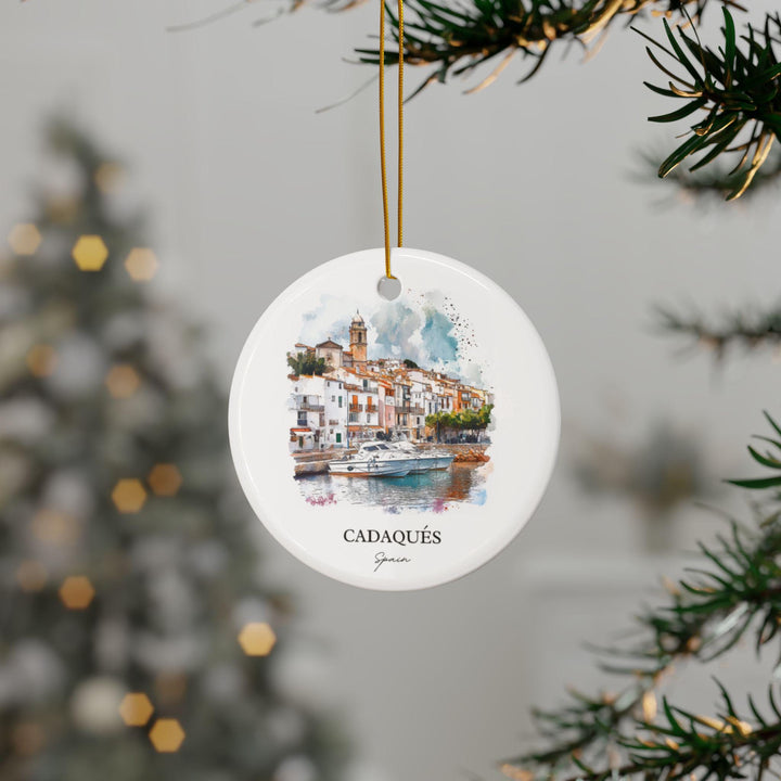 Cadaques Spain Ornament: Unique Cadaques Souvenir, Spain Xmas Decor, and Authentic Cadaques Spain Gift