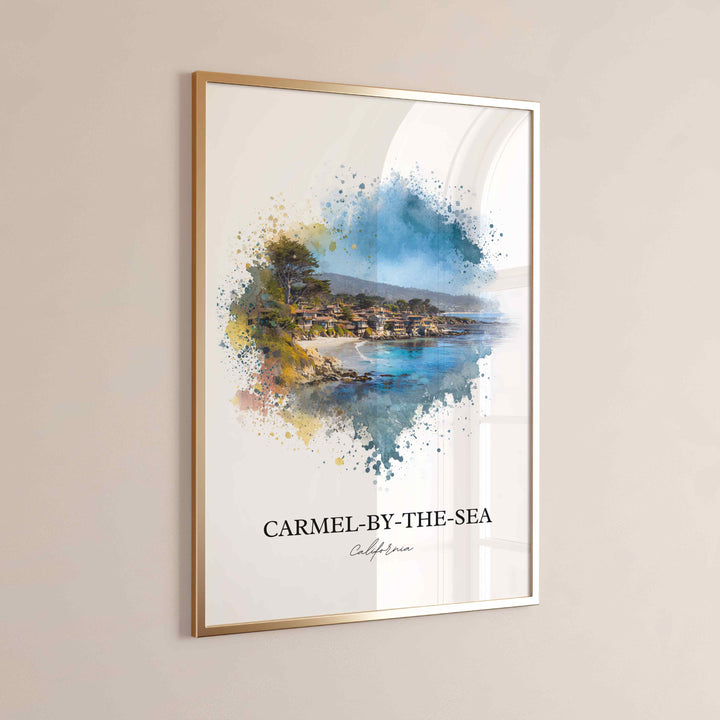 Carmel-by-the-Sea, CA – Watercolor Art Print