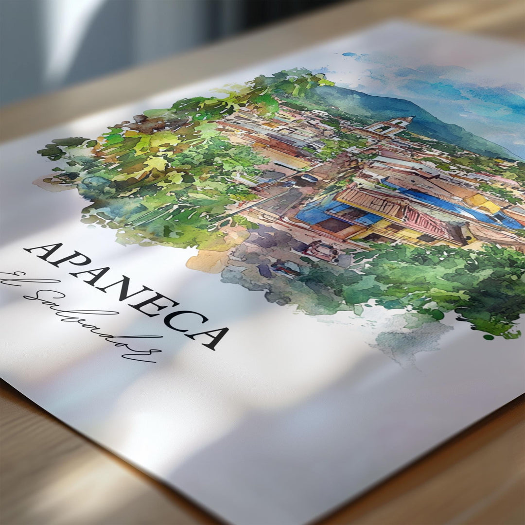 Apaneca, El Salvador – Watercolor Art Print
