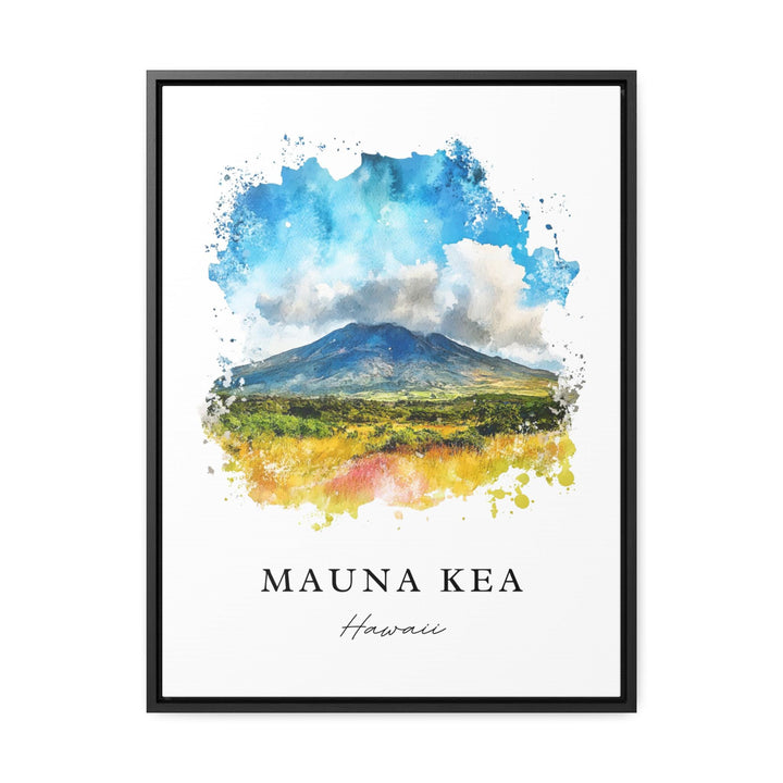 Mauna Kea Wall Art, Mauna Kea Hawaii Print, Mauna Kea Watercolor, Mauna Kea HI Gift,