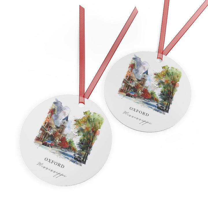 Oxford MS Ornament: Unique Oxford Mississippi Souvenir, Oxford MS Xmas Decor, and Authentic Lafayette County Gift