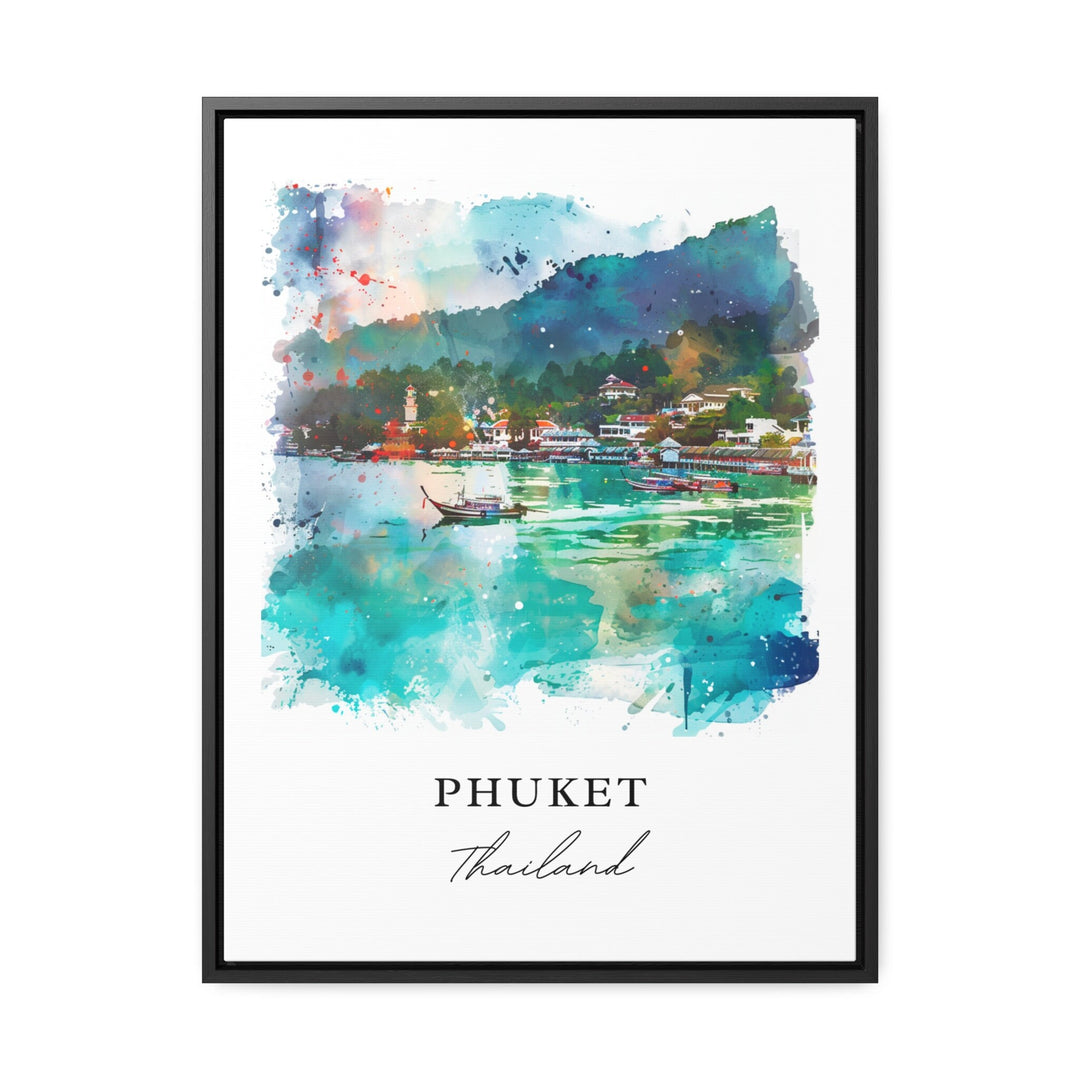 Phuket Thailand Wall Art, Phuket Print, Phuket Watercolor Art, Phuket Thailand Gift,