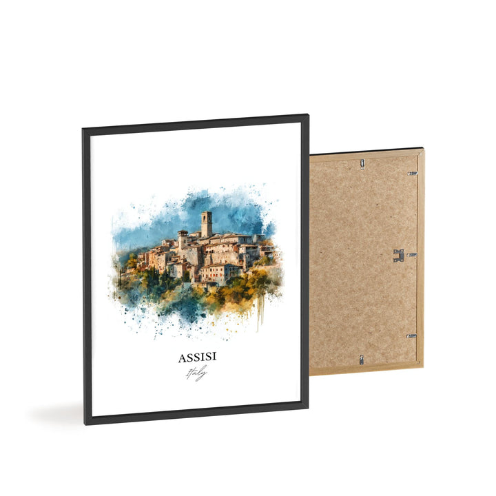 Assisi, Italy – Watercolor Art Print