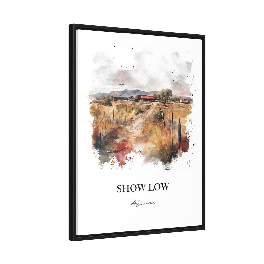 Show Low AZ Wall Art, Navajo County Print, Arizona Watercolor Art, Show Low Arizona Gift, Travel Print, Travel Poster, Housewarming Gift