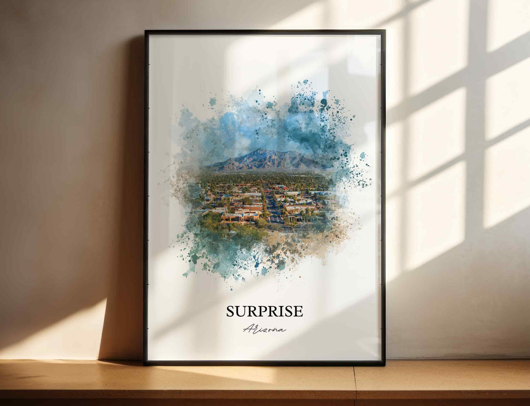 Surprise, Arizona – Watercolor Art Print