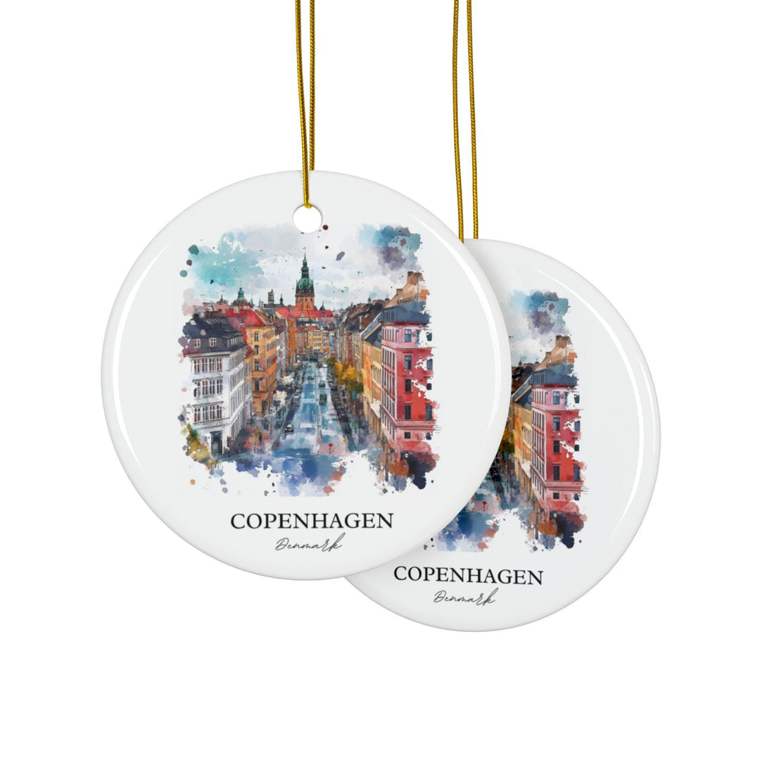 Copenhagen Ornament: Unique Copenhagen Souvenir, Copenhagen Xmas Decor, and Authentic Denmark Gift