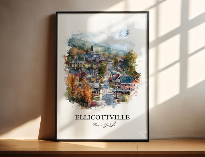 Ellicottville NY Wall Art, Holiday Valley Print, Ellicottville Artwork, Ellicottville Gift, Travel Print, Travel Poster, Housewarming Gift