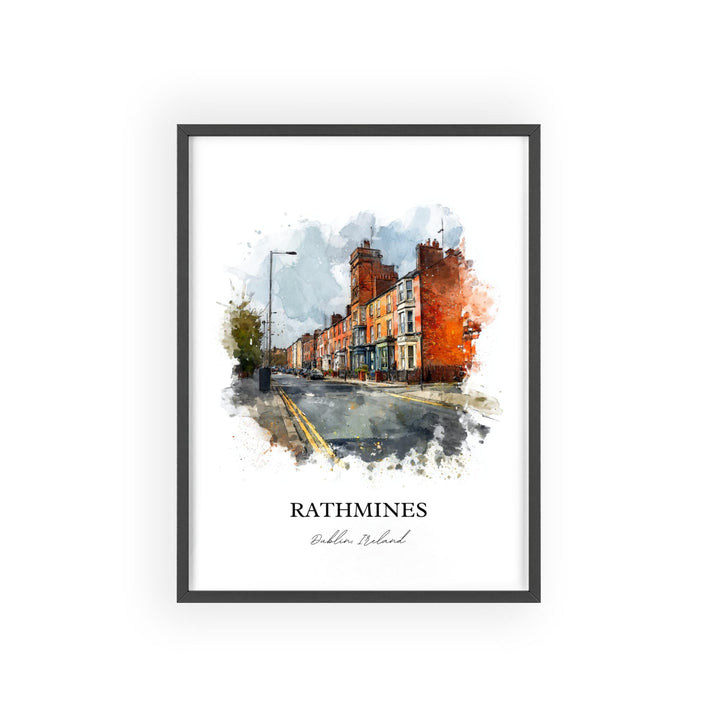 Rathmines, Ireland – Watercolor Art Print