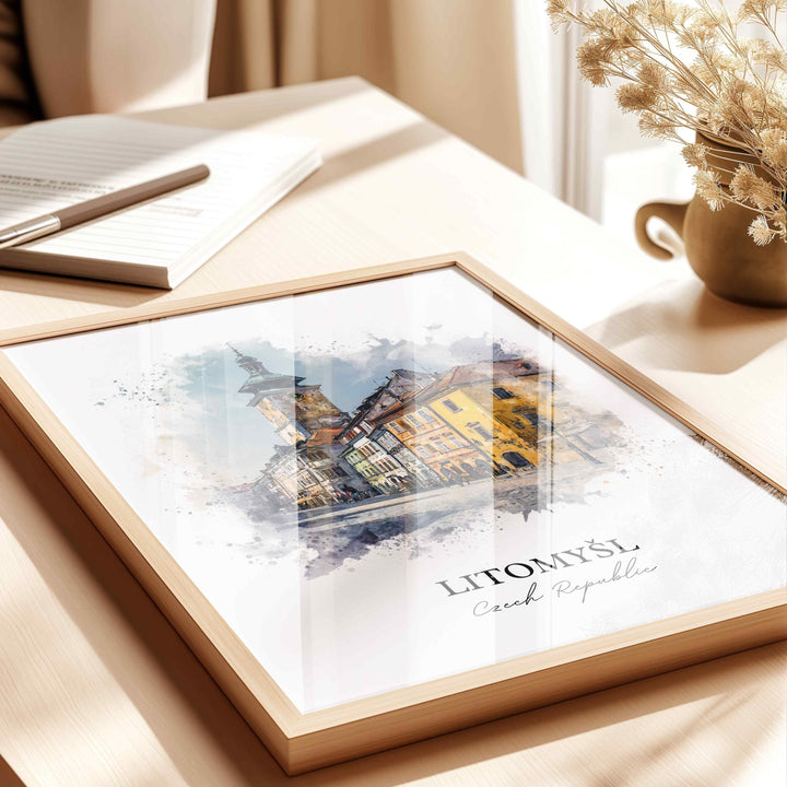 Litomysl, Czech Republic – Watercolor Art Print