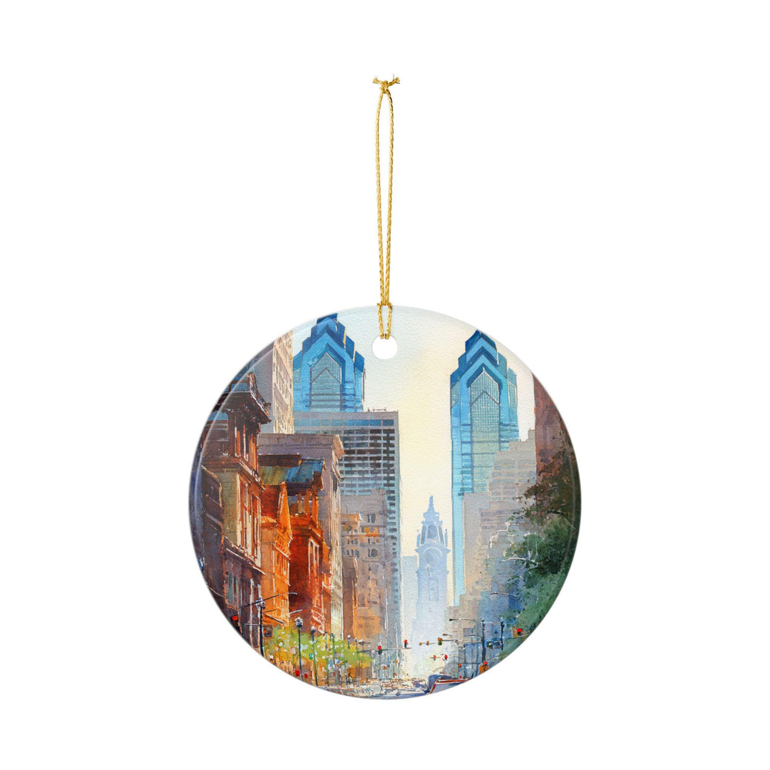Philadelphia Ornament: Unique Philly Souvenir, Philly Xmas Decor, and Authentic Philly Gift