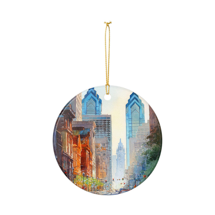Philadelphia Ornament: Unique Philly Souvenir, Philly Xmas Decor, and Authentic Philly Gift