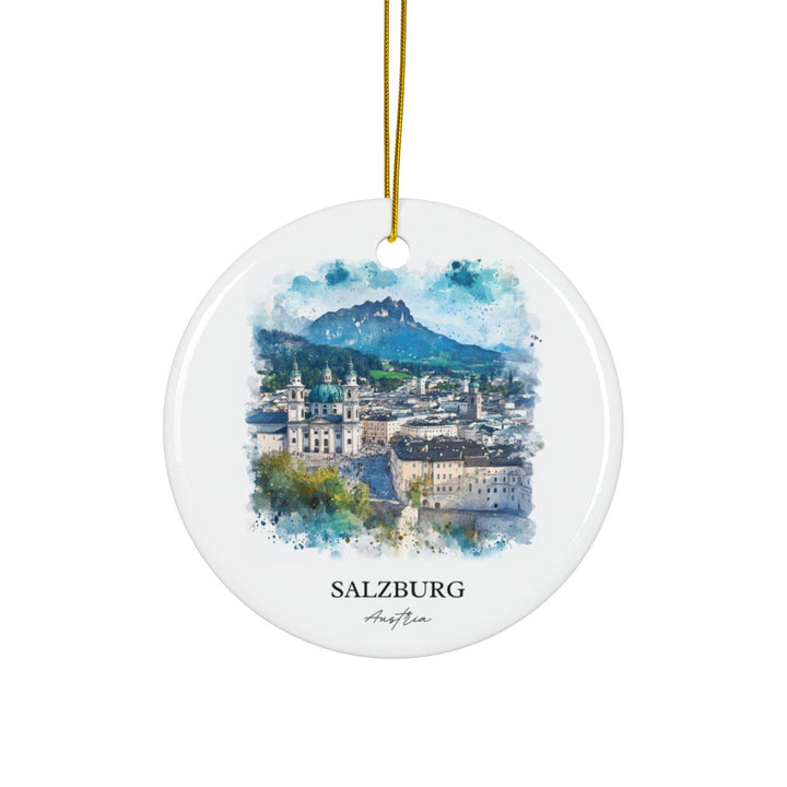 Salzburg Austria Ornament: Unique Salzburg Souvenir, Salzburg Xmas Decor, and Authentic Salzburg Gift