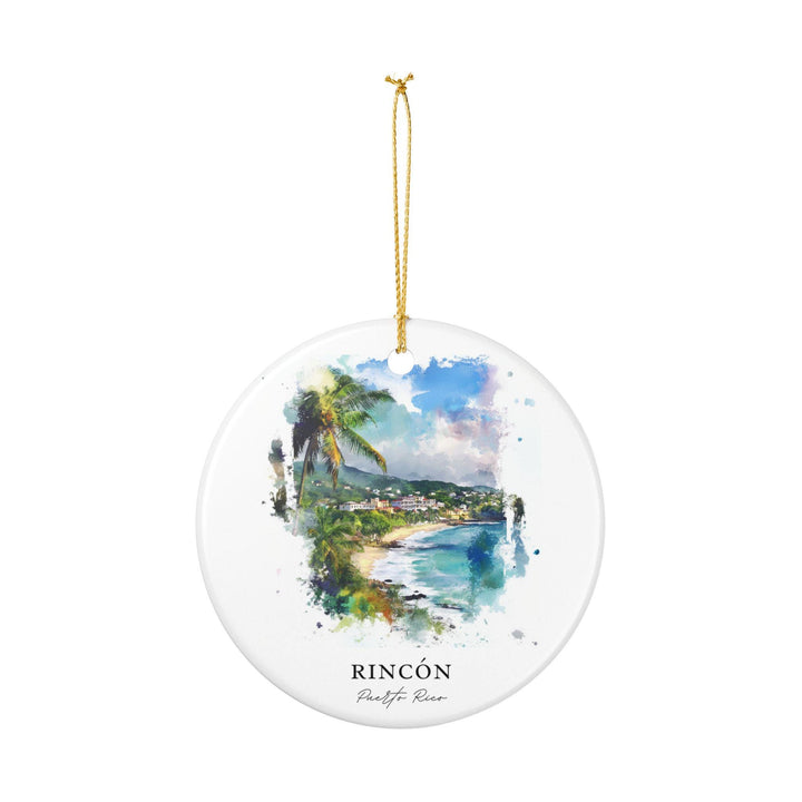 Rincón Puerto Rico Ornament: Unique Rincón Souvenir, Rincón Xmas Decor, and Authentic Puerto Rico Gift