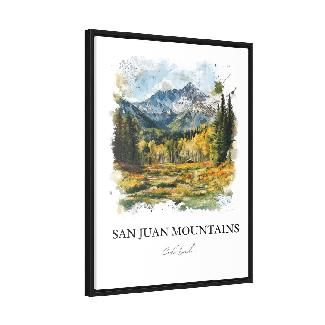 San Juan Mountains Art, Crystal Peak Print, Colorado Watercolor Art, San Juan Mountains Gift, Travel Print, Travel Poster, Housewarming Gift