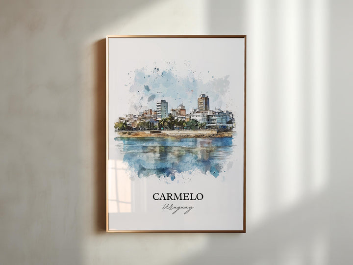 Carmelo Uruguay Wall Art, Uruguay Print, Uruguay Watercolor Art, Carmelo Uruguay Gift, Travel Print, Travel Poster, Housewarming Gift