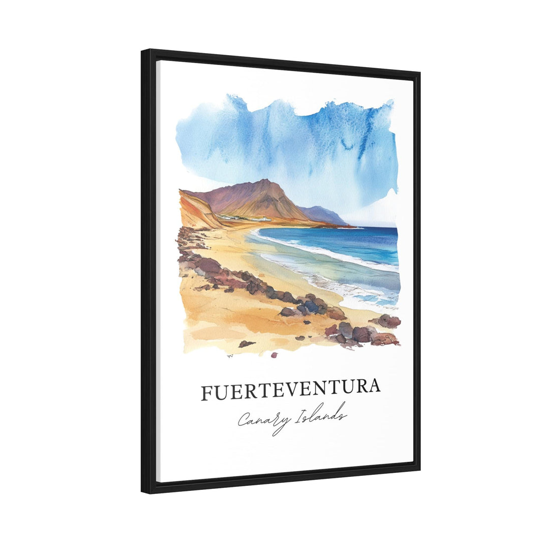 Fuerteventura Wall Art, Canary Islands Print, Fuertenventura Watercolor, Fuerteventura Gift, Travel Print, Travel Poster, Housewarming Gift