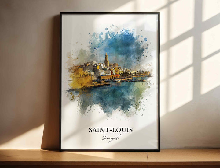 Saint-Louis, Senegal – Watercolor Art Print