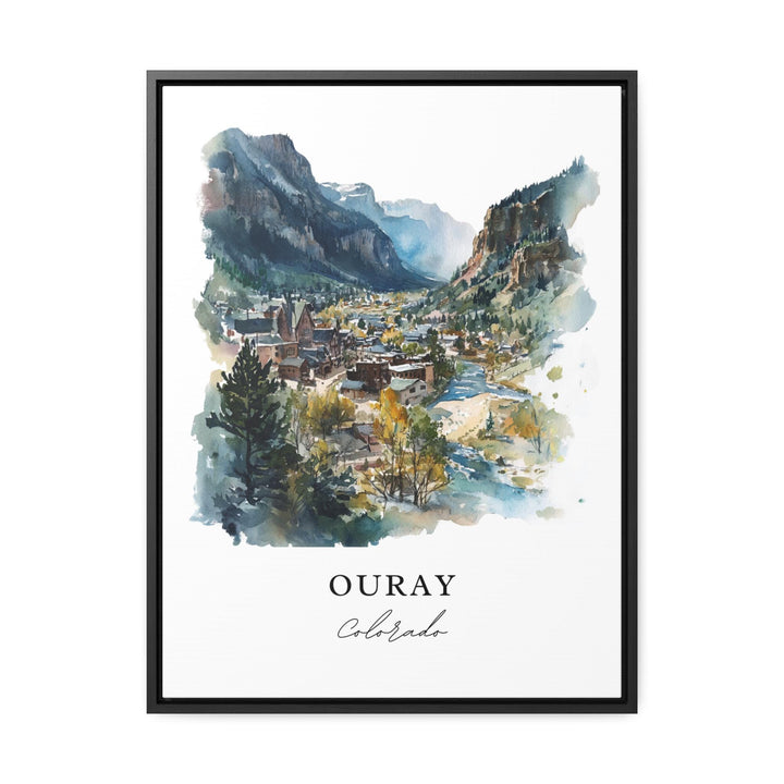 Ouray CO Wall Art, Ouray Print, Ouray Watercolor Art, Ouray County Colorado Gift,