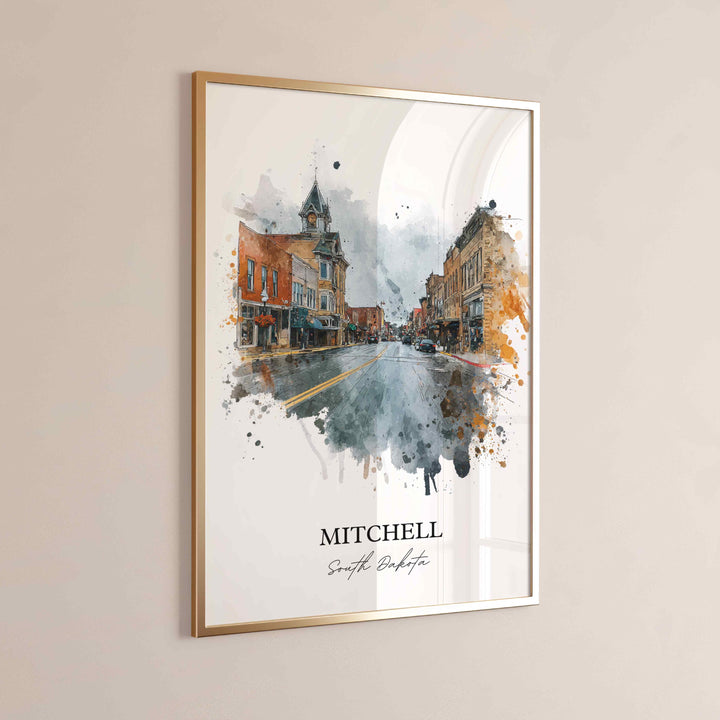 Mitchell, South Dakota – Watercolor Art Print