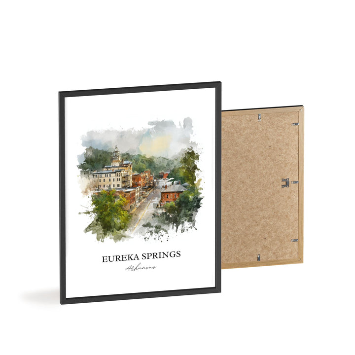 Eureka Springs, Arkansas – Watercolor Art Print